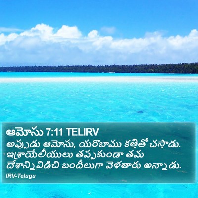 ఆమోసు 7:11 TELIRV Bible Verse Image