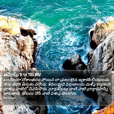 ఆమోసు 9:14 TELIRV Bible Verse Image