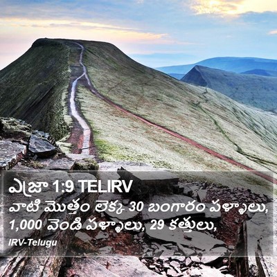 ఎజ్రా 1:9 TELIRV Bible Verse Image