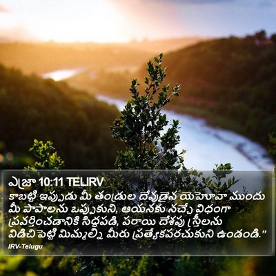 ఎజ్రా 10:11 TELIRV Bible Verse Image