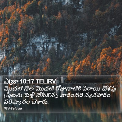 ఎజ్రా 10:17 TELIRV Bible Verse Image