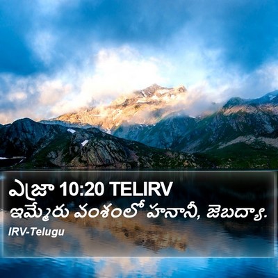 ఎజ్రా 10:20 TELIRV Bible Verse Image