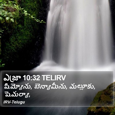 ఎజ్రా 10:32 TELIRV Bible Verse Image