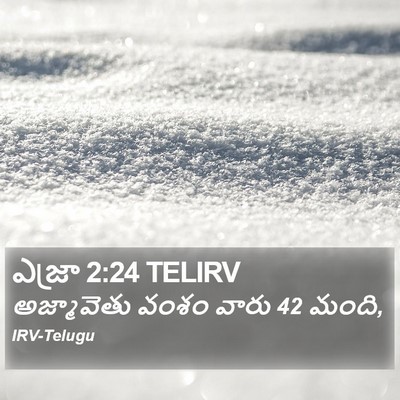 ఎజ్రా 2:24 TELIRV Bible Verse Image