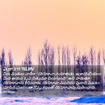 ఎజ్రా 3:11 TELIRV Bible Verse Image