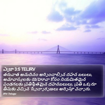 ఎజ్రా 3:5 TELIRV Bible Verse Image