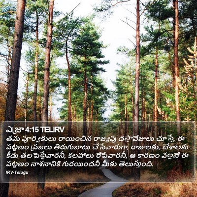ఎజ్రా 4:15 TELIRV Bible Verse Image