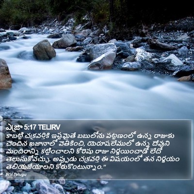 ఎజ్రా 5:17 TELIRV Bible Verse Image