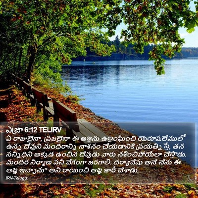 ఎజ్రా 6:12 TELIRV Bible Verse Image