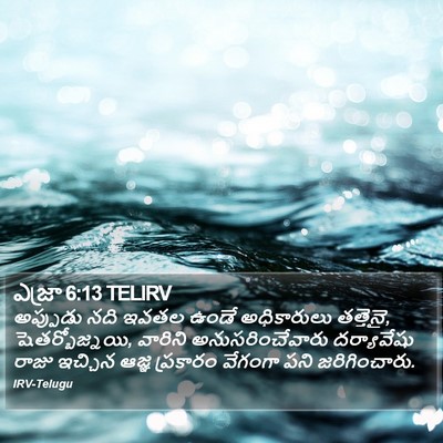 ఎజ్రా 6:13 TELIRV Bible Verse Image