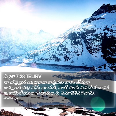 ఎజ్రా 7:28 TELIRV Bible Verse Image