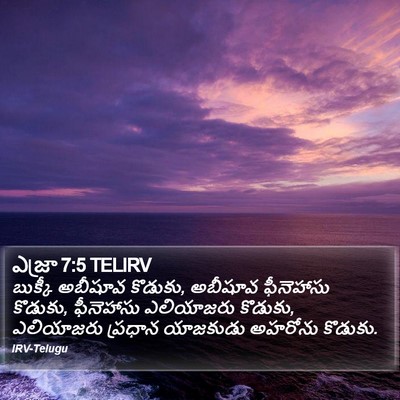 ఎజ్రా 7:5 TELIRV Bible Verse Image