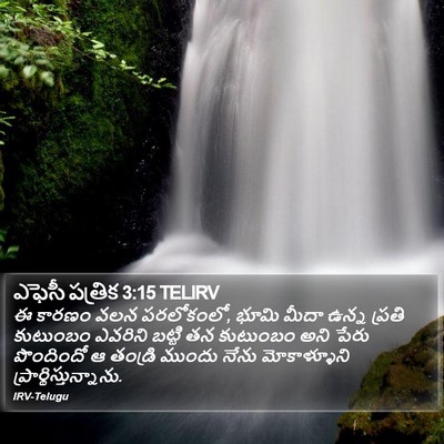 ఎఫెసీ పత్రిక 3:15 TELIRV Bible Verse Image