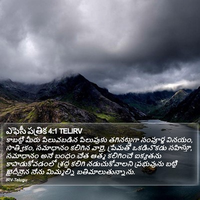 ఎఫెసీ పత్రిక 4:1 TELIRV Bible Verse Image