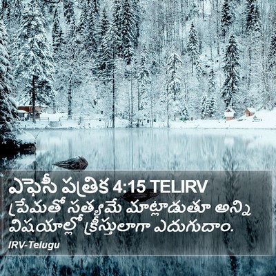 ఎఫెసీ పత్రిక 4:15 TELIRV Bible Verse Image