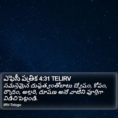 ఎఫెసీ పత్రిక 4:31 TELIRV Bible Verse Image