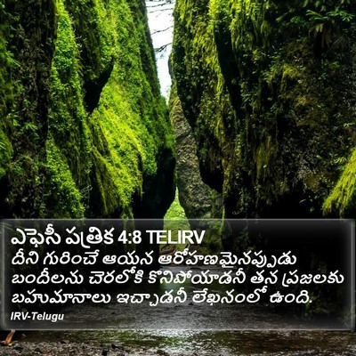 ఎఫెసీ పత్రిక 4:8 TELIRV Bible Verse Image