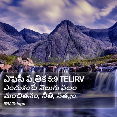 ఎఫెసీ పత్రిక 5:9 TELIRV Bible Verse Image