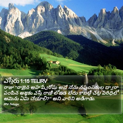 ఎస్తేరు 1:15 TELIRV Bible Verse Image
