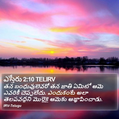 ఎస్తేరు 2:10 TELIRV Bible Verse Image