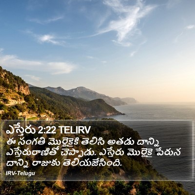 ఎస్తేరు 2:22 TELIRV Bible Verse Image
