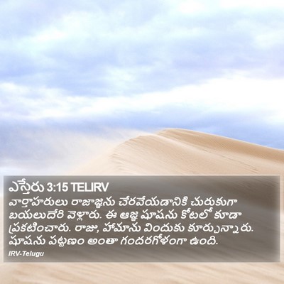 ఎస్తేరు 3:15 TELIRV Bible Verse Image
