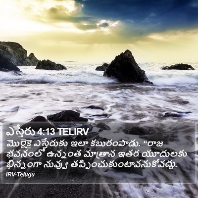 ఎస్తేరు 4:13 TELIRV Bible Verse Image