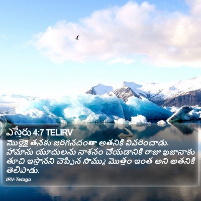 ఎస్తేరు 4:7 TELIRV Bible Verse Image