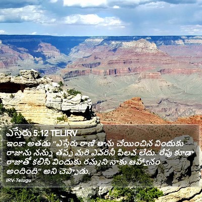 ఎస్తేరు 5:12 TELIRV Bible Verse Image