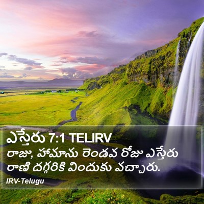 ఎస్తేరు 7:1 TELIRV Bible Verse Image