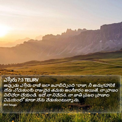 ఎస్తేరు 7:3 TELIRV Bible Verse Image