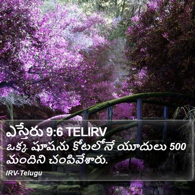 ఎస్తేరు 9:6 TELIRV Bible Verse Image