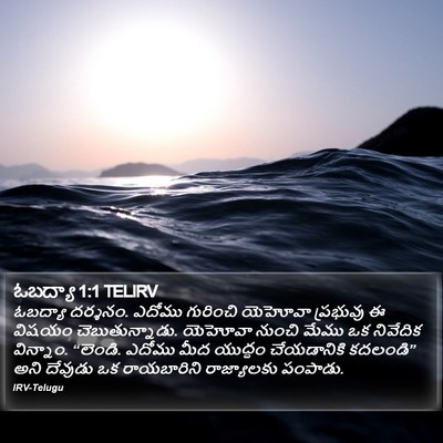 ఓబద్యా 1:1 TELIRV Bible Verse Image