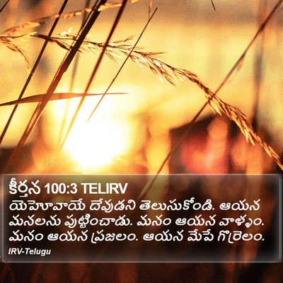 కీర్తన 100:3 TELIRV Bible Verse Image