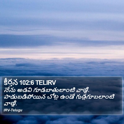 కీర్తన 102:6 TELIRV Bible Verse Image