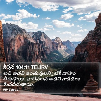 కీర్తన 104:11 TELIRV Bible Verse Image