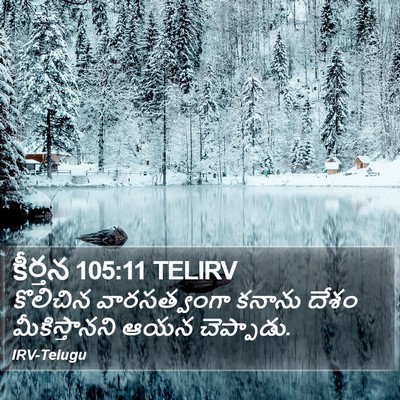 కీర్తన 105:11 TELIRV Bible Verse Image
