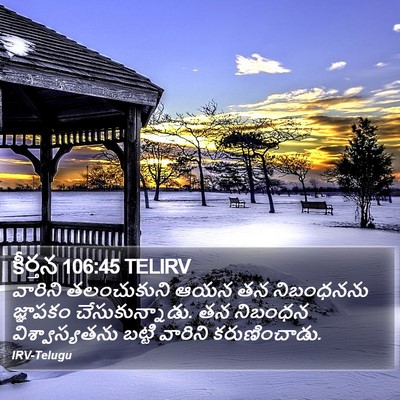 కీర్తన 106:45 TELIRV Bible Verse Image