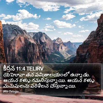 కీర్తన 11:4 TELIRV Bible Verse Image