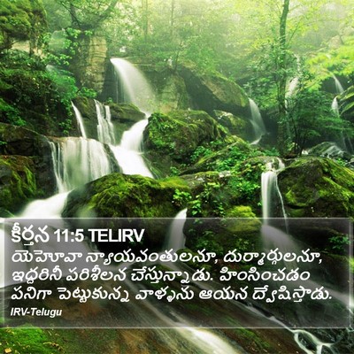 కీర్తన 11:5 TELIRV Bible Verse Image