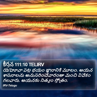 కీర్తన 111:10 TELIRV Bible Verse Image