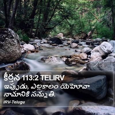 కీర్తన 113:2 TELIRV Bible Verse Image