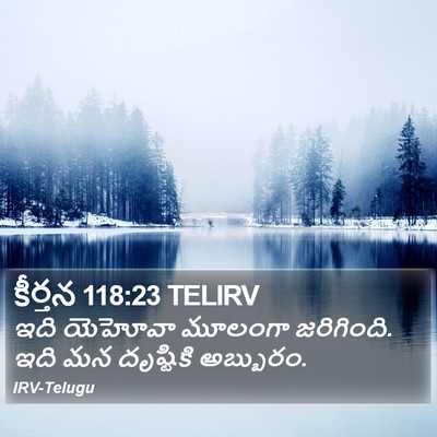 కీర్తన 118:23 TELIRV Bible Verse Image