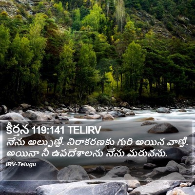 కీర్తన 119:141 TELIRV Bible Verse Image