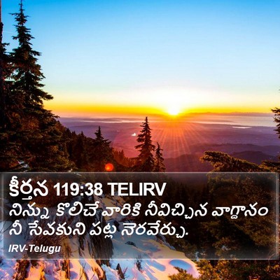 కీర్తన 119:38 TELIRV Bible Verse Image