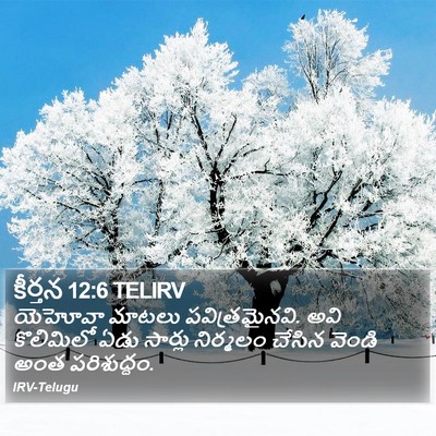 కీర్తన 12:6 TELIRV Bible Verse Image