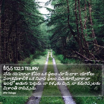 కీర్తన 132:3 TELIRV Bible Verse Image