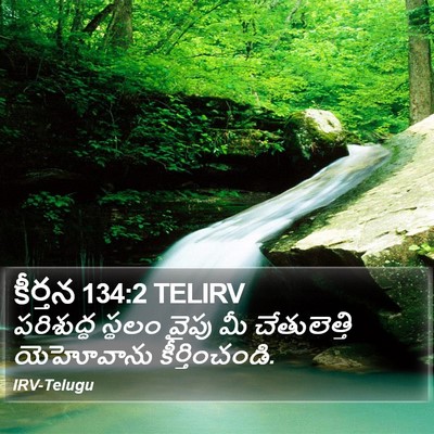 కీర్తన 134:2 TELIRV Bible Verse Image