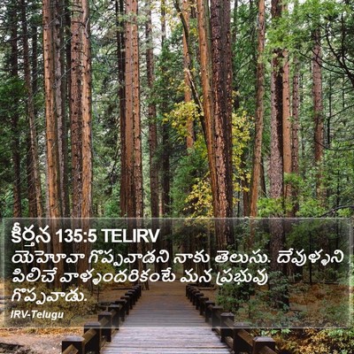 కీర్తన 135:5 TELIRV Bible Verse Image
