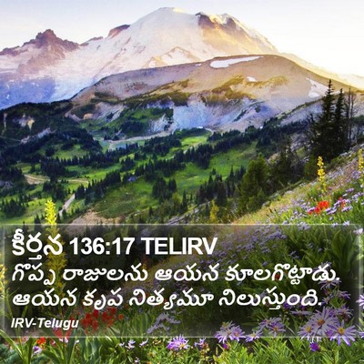 కీర్తన 136:17 TELIRV Bible Verse Image